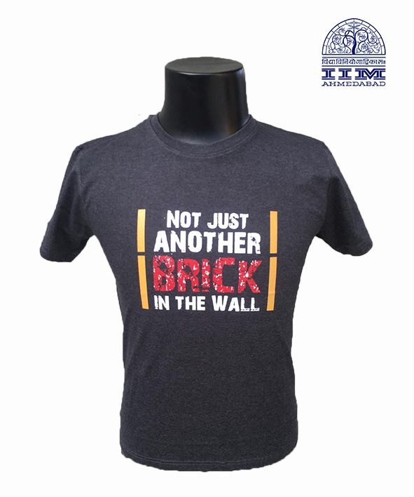 Round Neck Not Just Another Brick Charcoal